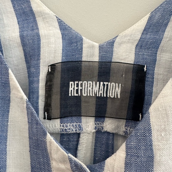 Reformation Kauai linen stripe mini dress - Picture 4 of 11